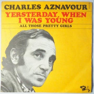 Charles Aznavour - Yesterday, when I was young - Single, Verzenden, Nieuw in verpakking