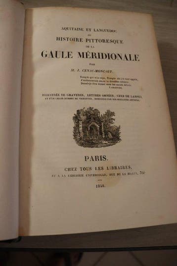 M. J. Cénac-Moncaut - Aquitaine et Languedoc ou Histoire, Antiek en Kunst, Antiek | Boeken en Bijbels