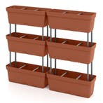 LIVSK Verticale Verhoogde Tuinbed Set - 6 Plantenbakken met, Tuin en Terras, Verzenden, Nieuw