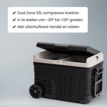 2dekans | Auronic Elektrische Koelbox - Compressor - 2 Zones, Ophalen of Verzenden, Zo goed als nieuw