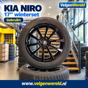 17 inch Kia Niro velgen + winterbanden | 1026-11, Gebruikt, Banden en Velgen, 17 inch, 225 mm