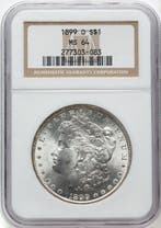 Verenigde Staten. Morgan Dollar 1899 - NGC MS64 (New