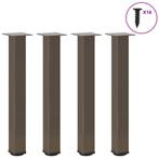 vidaXL Console tafelpoten 4 st 72-74 cm staal naturel, Verzenden, Nieuw
