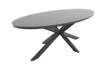 VDG Ventaro ovale tuintafel 240x115 cm. - Donker grijs, Verzenden, Nieuw, Rond, Overige materialen