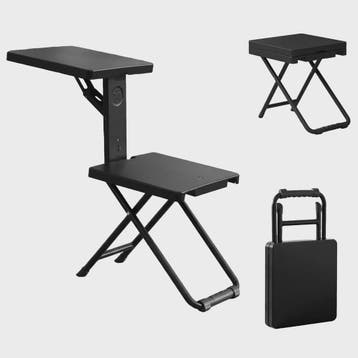 Draagbare Klapstoel met Schrijftafel - Ideaal voor Camping,, Verzenden, Nieuw