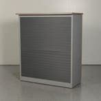 Roldeurkast Kinnarps - Antraciet - Delano Eiken topblad -, Huis en Inrichting, Kasten | Roldeurkasten en Archiefkasten, Ophalen of Verzenden
