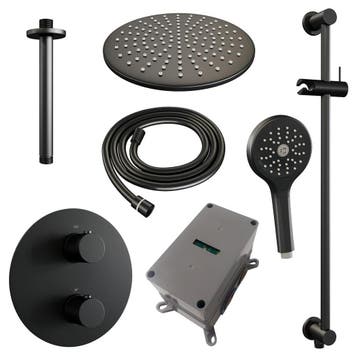 Brauer Black Carving Thermostatische Regendoucheset Inbouw -, Ophalen of Verzenden, Nieuw