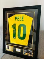 1966 - Pele gesigneerde Brazil-shirt / Luxe lijst / Beckett, Nieuw