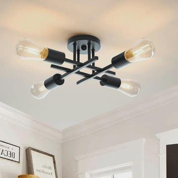 Moderne Sputnik Plafondlamp Chandelier Zwart - Stijlvol Dich, Verzenden, Nieuw
