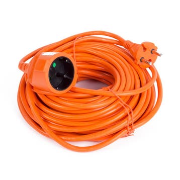 Benson Verlengsnoer - 20 meter - Oranje - 2 x 1.0 mm² - G.., Ophalen of Verzenden, Nieuw