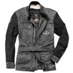 Black-Cafe London Retro Donkergrijs Leren Motorjas, Motoren, Nieuw met kaartje, Jas | leer, Black-Cafe London, Heren