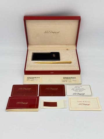 S.T. Dupont - Classique – Gold Plated + Key holder - Full, Nieuw
