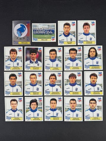 1994 Panini USA 94 World Cup, Hellas: complete team #264/282, Nieuw
