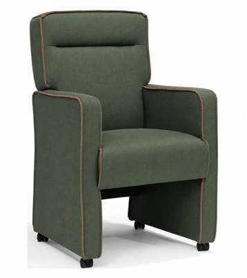 Eetkamerstoel Maine - eetkamerstoelen - Groen, Nieuw, Stof