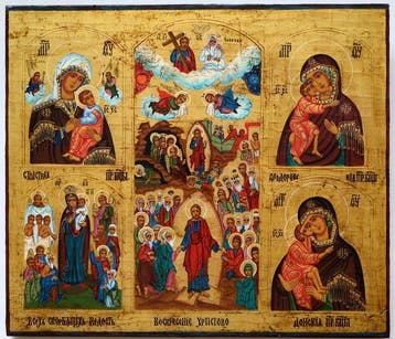 Icoon - Russisch-orthodoxe icoon Christ the Pantocrator,