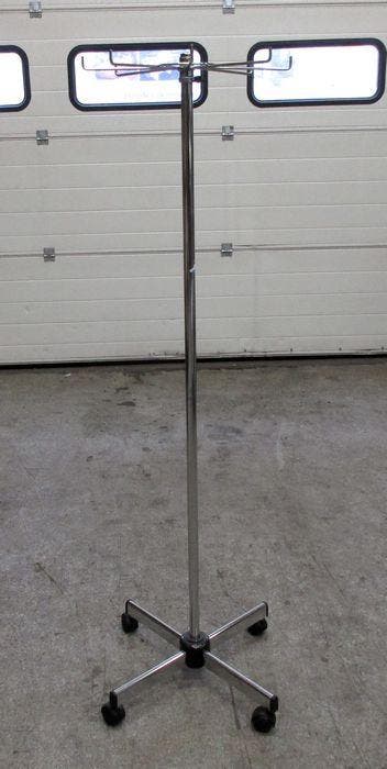 Hakendisplay met 8 haken, Kledinghaak ø43 x H150 cm, Gebruikt
