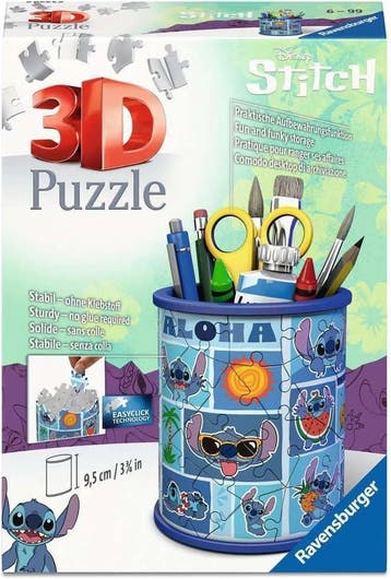 Disney - Stitch Pen Houder 3D Puzzel (57 stukjes) |, Verzenden, Nieuw