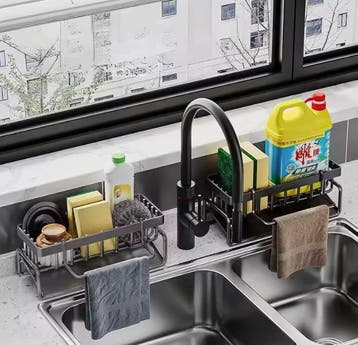 Afwasrek met afvoer van staal – compact en hygiënisch, Verzenden, Nieuw