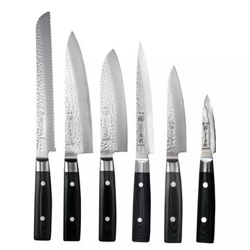 Yaxell Zen Messenset – 7-delig – Beukenhouten Messenblok, Ophalen of Verzenden, Nieuw, Hout