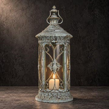 Lantaarn - Glas, Metaal - Decoratieve lantaarn