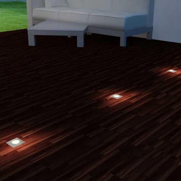 vidaXL LED-Grondspots buiten 3 stuks vierkant, Verzenden, Nieuw, Aluminium, Spots
