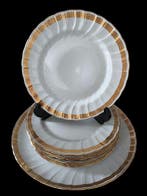 Bernardaud - Dessertservies (8) - Verlaine - Echt goud