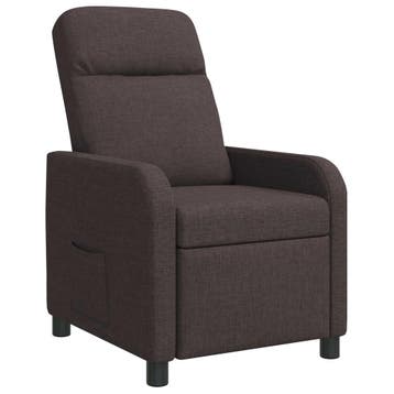 vidaXL Relaxfauteuil Donkerbruin Stof, Verzenden, Nieuw
