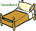 HOUTEN BED NODIG? STOP MET ZOEKEN WIJ HEBBEN HEM vanaf 89,-!, Ophalen of Verzenden, Nieuw