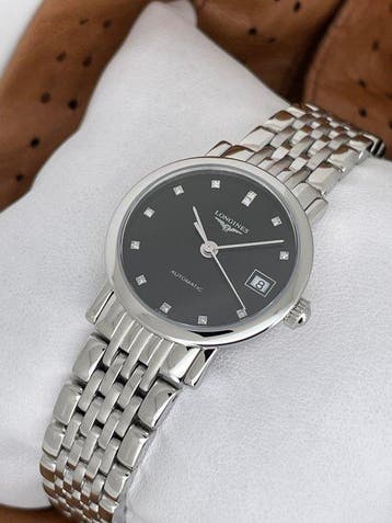 Longines - Elegant Collection Lady Diamonds Automatic -, Sieraden, Tassen en Uiterlijk, Horloges | Antiek