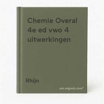 Chemie Overal 4e ed vwo 4 uitwerkingen - Rhijn 9789011113787, Verzenden, Gelezen, Rhijn