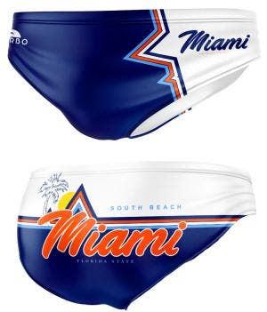 Special Made Turbo Waterpolo broek Miami South Beach, Nieuw