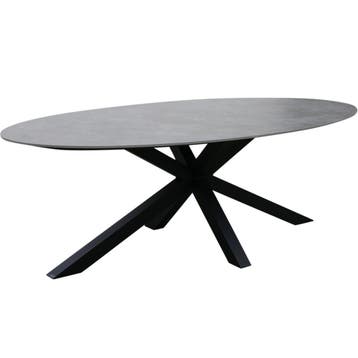 Puccini dining tuintafel 220x120 cm ovaal keramisch blad, Tuin en Terras, Tuintafels, Ophalen of Verzenden, Nieuw