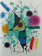 Joan Miro (1893-1983) - Litografia Original XI (Le Chanteur)