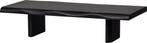 WOOOD Cali Salontafel - Mangohout - Zwart - 55x120x28 cm, Verzenden, Nieuw