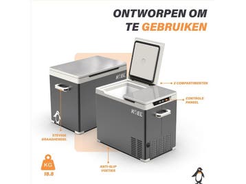 KOEL Crate Dual 38 - Compressor Koelbox 12V en 230V - Koelen, Caravans en Kamperen, Verzenden, Zo goed als nieuw