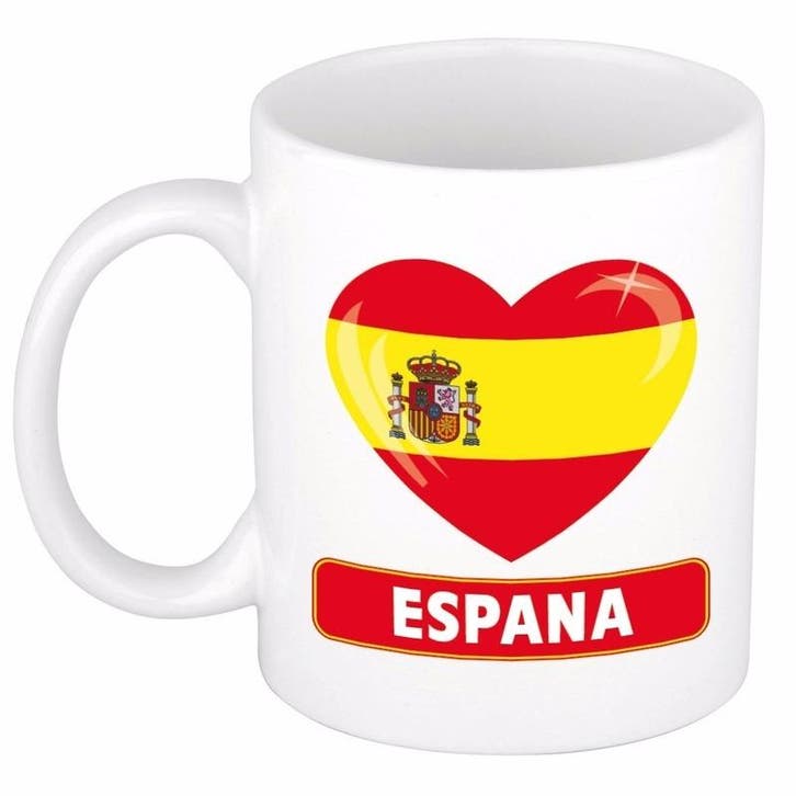 I love Spanje mok / beker 300 ml - Spanje versiering, Hobby en Vrije tijd, Feestartikelen, Ophalen of Verzenden
