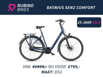 Batavus Senz Stadsfiets | €300 Korting | D53 | NIEUW, Fietsen en Brommers, Fietsen | Dames | Damesfietsen, Ophalen, 53 tot 56 cm