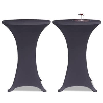 vidaXL Stoelhoes stretch 2st 60 cm antraciet, Verzenden, Nieuw