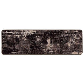 vidaXL Vloerkleedloper MARSA Zwart en Wit 100 x 350 cm, Verzenden, Nieuw, Zwart