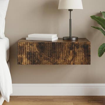 vidaXL Wandmontage Zijtafel 59 x 34,5 x 17 cm Bewerkt hout, Huis en Inrichting, Verzenden, Nieuw