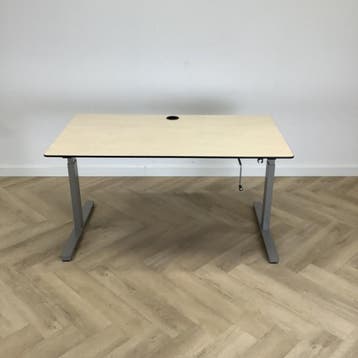 Eromes slingerbureau, 140x80 cm, Ahorn - grijs, Ophalen of Verzenden, Gebruikt