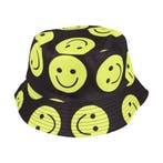 Bucket Hat Hoedje – Smiley Print - Omkeerbaar – One Size –, Kleding | Dames, Nieuw