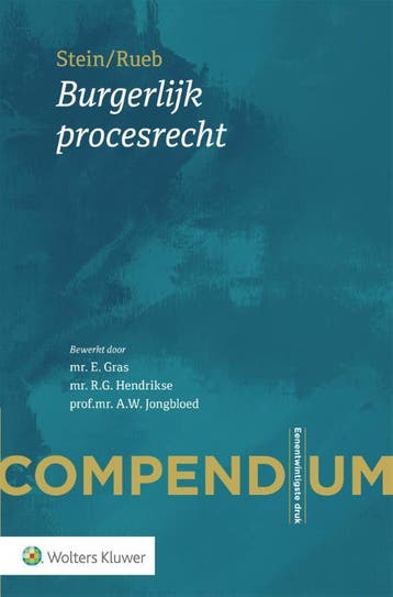 Compendium Burgerlijk procesrecht 9789013140538, Boeken, Studieboeken en Cursussen, Zo goed als nieuw