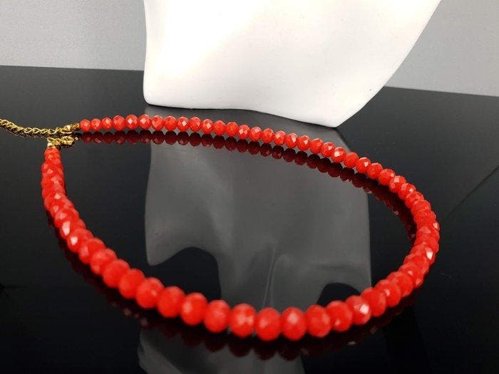 Natuurlijk koraal geslepen - Ketting, Verzamelen, Mineralen en Fossielen