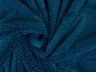 Kortharig bont stof – Petrol, Blauw, 120 cm of meer, Ophalen of Verzenden, Polyester