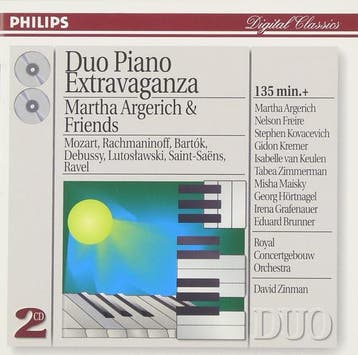 cd - Mozart - Duo Piano Extravaganza (Martha Argerich &am..., Verzenden, Zo goed als nieuw