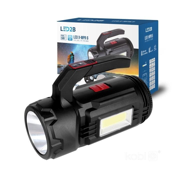 LED2B LED zaklamp X-MPR 6 6000K met gereedschapsvak en USB-C, Huis en Inrichting, Lampen | Overige, Nieuw, Ophalen of Verzenden