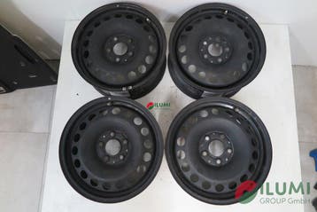 4× Stalen velg Mercedes W245 W246 W176 6.5 x 16 5x112 ET 4, Verzenden, Gebruikt, Banden en Velgen