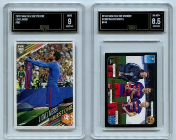 Panini - Lot of 2 - 2017 & 2016 Fifa 365 - GMA 9 - Lionel, Nieuw