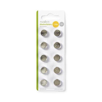 Knoopcel batterij LR44 | Nedis | 10 stuks (Alkaline, 1.5 V), Verzenden, Nieuw